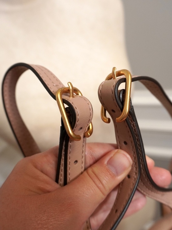 NEW Tory Burch Fleming Mini Backpack in a soft blush or mink leather main image 6